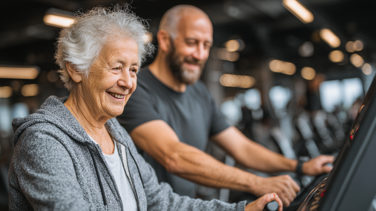 Seniori participând la un program creativ de fitness